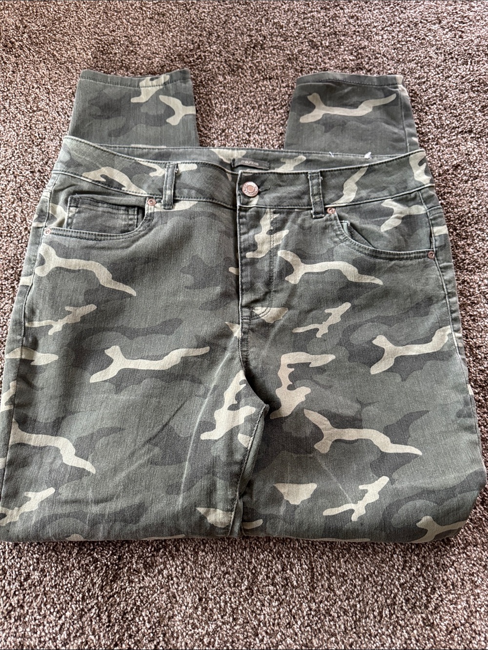 Maurices Olive Camo High-Waist Jeggings
